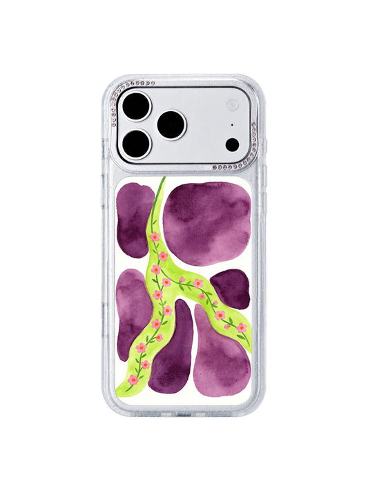 Berry star flow iPhone 17 Pro Max Case with celestial vine artwork