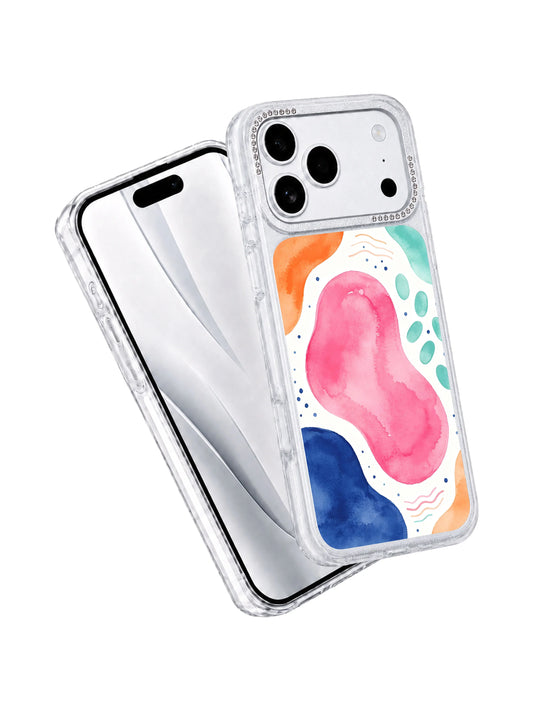 Dream coordinate map iPhone 17 Pro Max Case with abstract cloud art