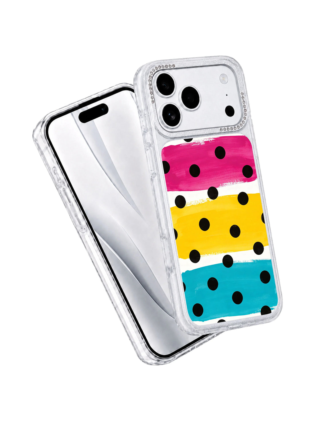 Unique iPhone 17 Pro Max Case gift with linear stripe art