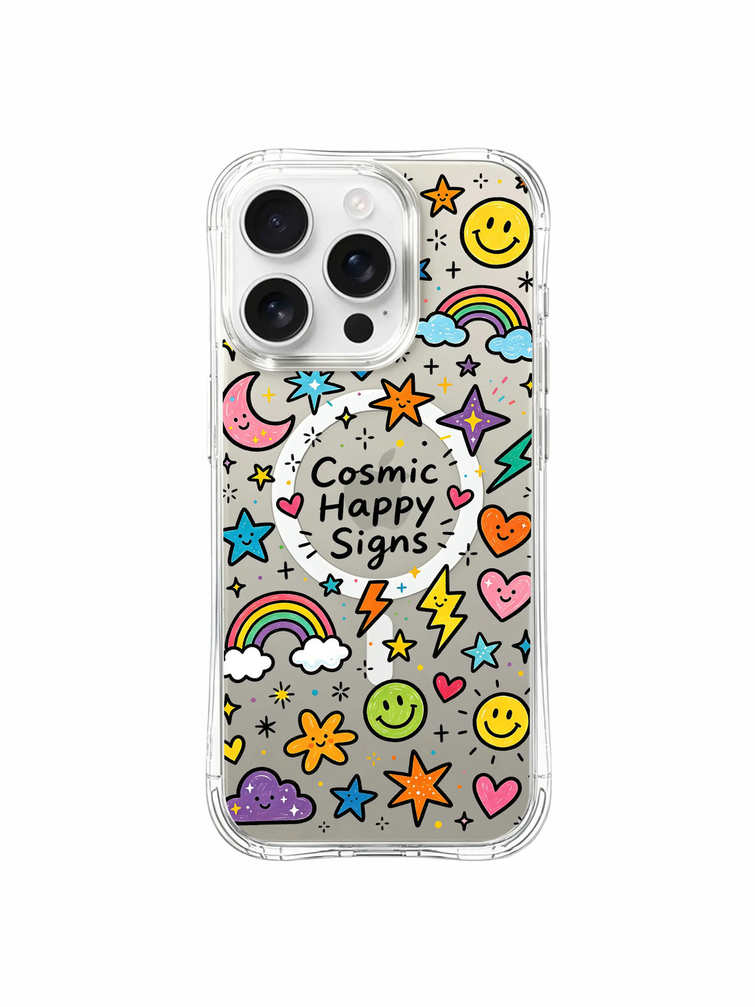 Aesthetic iPhone 16 Pro Max Case with celestial art