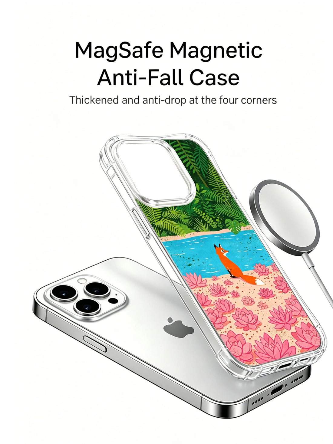 Fox iPhone 15 Pro Max Case With Jungle Oasis Art by PhoneCasing