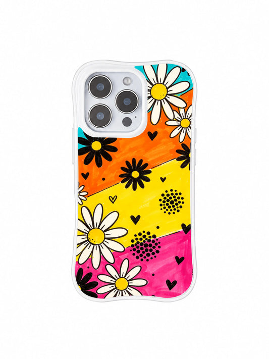 Daisy Love Carnival Wavy White Wavy MagSafe iPhone 16 Pro Case PhoneCasing for iPhone 16 Pro case