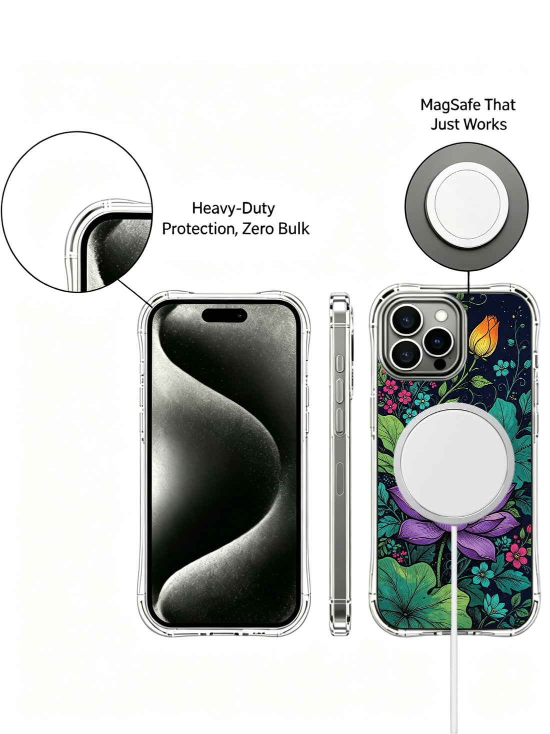 Cute iPhone 13 Pro Max Case With Garden Art by PhoneCasing
