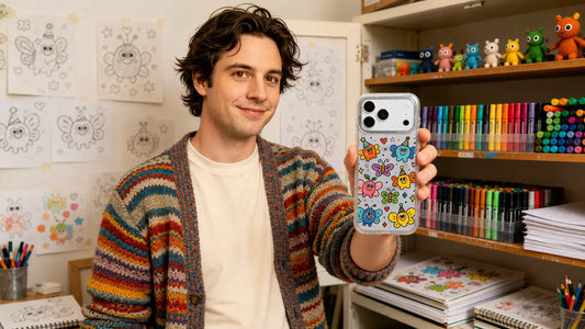 Milo Popkins iPhone 17 Pro Max case with colorful original artwork for artist designed vs generic, blog cover image
