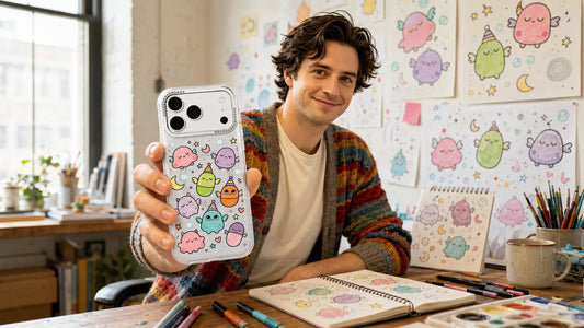 Milo Popkins iPhone 17 Pro Max case with colorful original artwork for courage bold everyday style, blog cover image