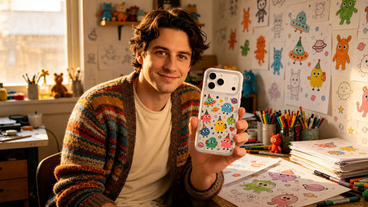 Milo Popkins iPhone 17 Pro Max case with colorful original artwork for everyday outfits, blog cover image