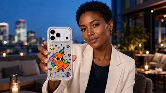 Milo Popkins Orange Moon Monster iPhone 17 Pro Max case lifestyle blog cover 02