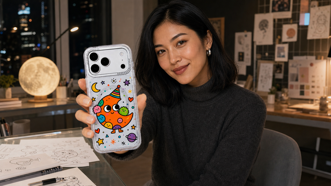 Milo Popkins Orange Moon Monster iPhone 17 Pro Max case lifestyle blog cover 03
