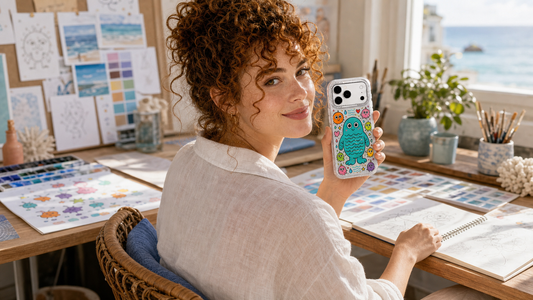 Milo Popkins Seaside Blue Wave Monster iPhone 17 Pro Max case lifestyle blog cover 01