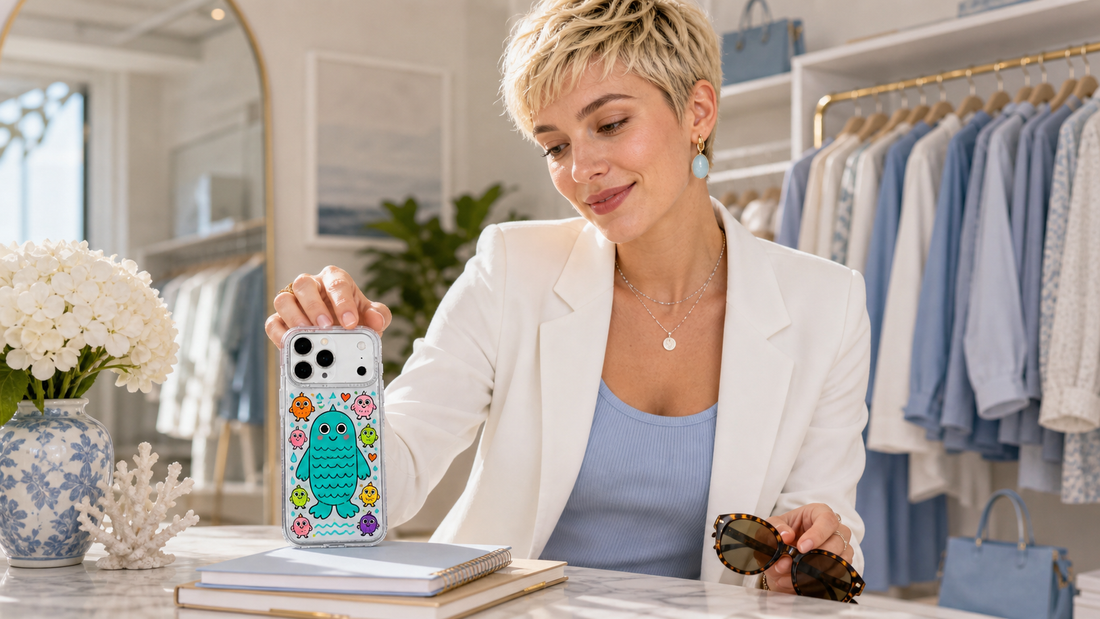 Milo Popkins Seaside Blue Wave Monster iPhone 17 Pro Max case lifestyle blog cover 02