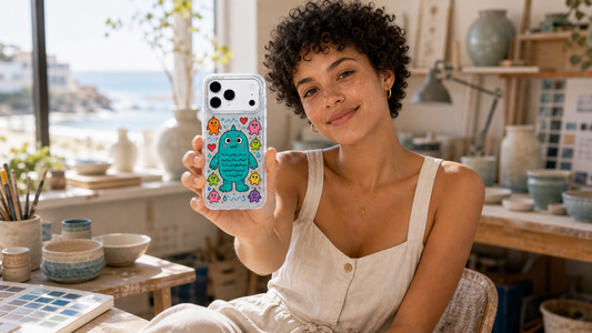 Milo Popkins Seaside Blue Wave Monster iPhone 17 Pro Max case lifestyle blog cover 05