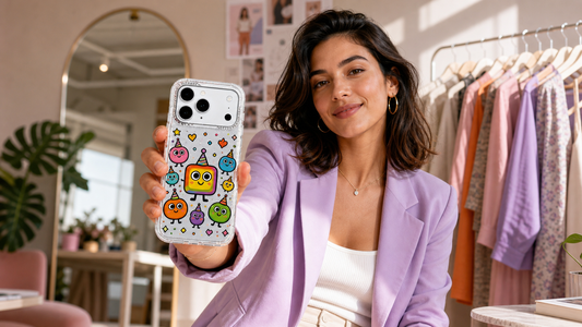 Milo Popkins Whimsical Dream Monster Elevator iPhone 17 Pro Max case correct product lifestyle blog cover 04
