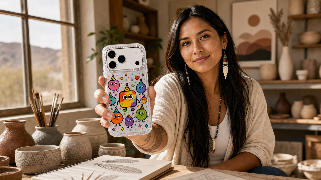 Milo Popkins Whimsical Dream Monster Elevator iPhone 17 Pro Max case correct product lifestyle blog cover 05