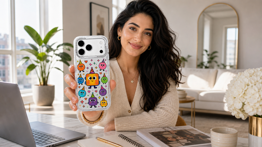 Milo Popkins Whimsical Dream Monster Elevator iPhone 17 Pro Max case correct product lifestyle blog cover 08