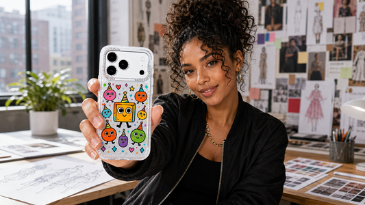 Milo Popkins Whimsical Dream Monster Elevator iPhone 17 Pro Max case correct product lifestyle blog cover 10