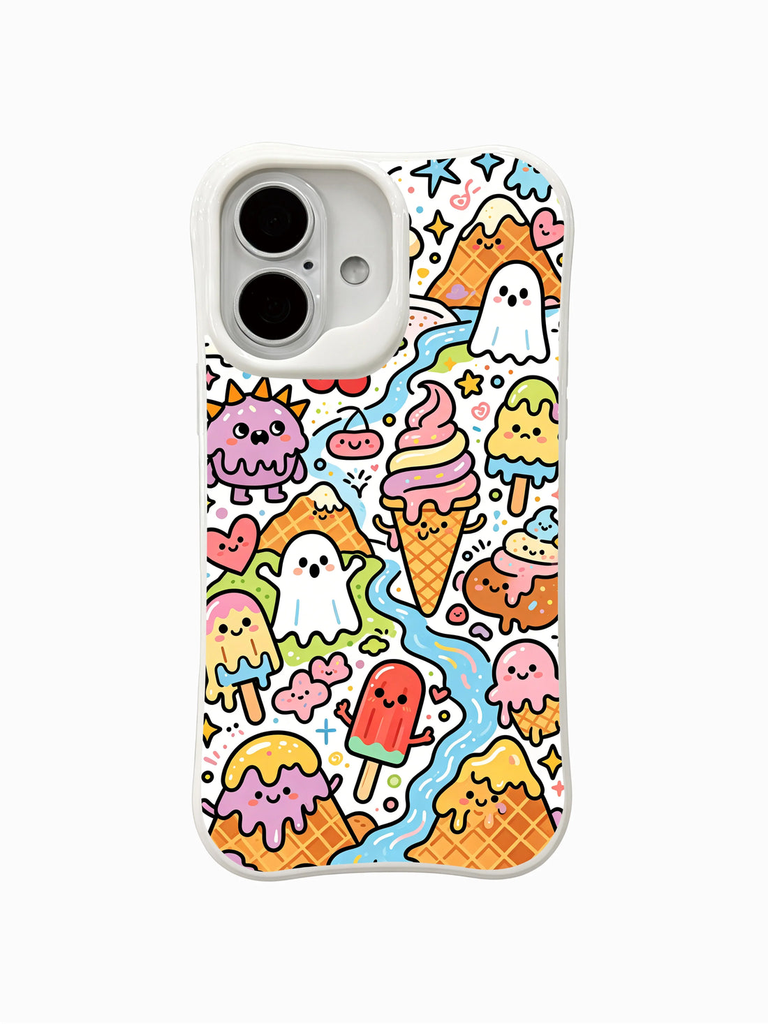 iPhone 16 Plus Cases cover image for iPhone 16 Plus Cases Gift Guide for Back to School and Love Style: Ice Cream Valley Residents