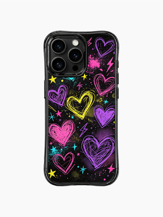 Scribble Heart Galaxy Art Retro iPhone 13 Pro Max Case PhoneCasing for iPhone 13 Pro Max case