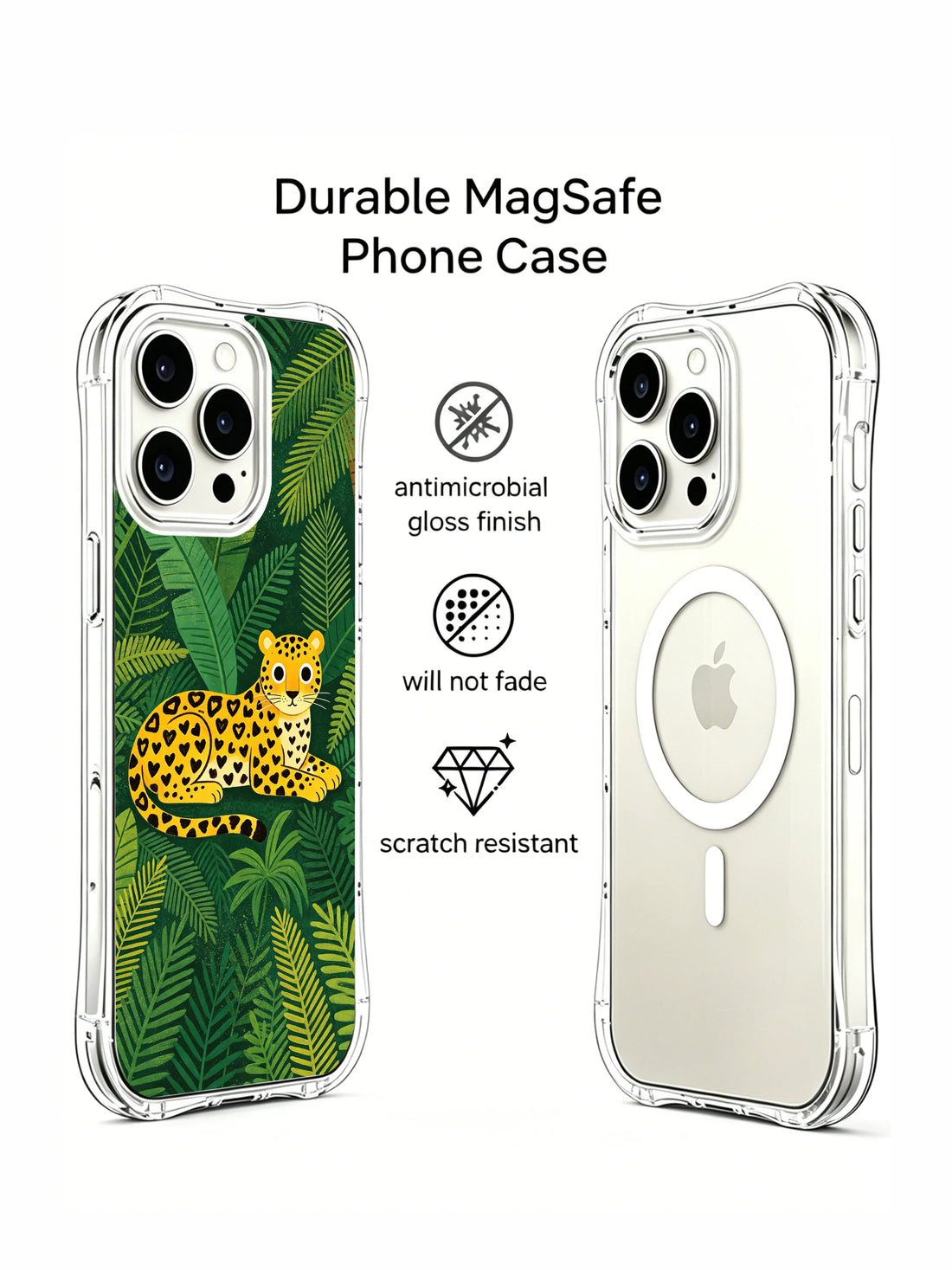 Unique iPhone 15 Pro Max Case Gift With Jaguar Art by PhoneCasing