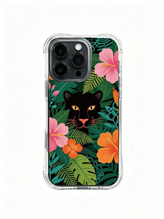 iPhone 13 Pro Cases cover image for Cute iPhone 13 Pro Case Ideas for Gym Bag Essentials: Hidden Black Panther Tropical