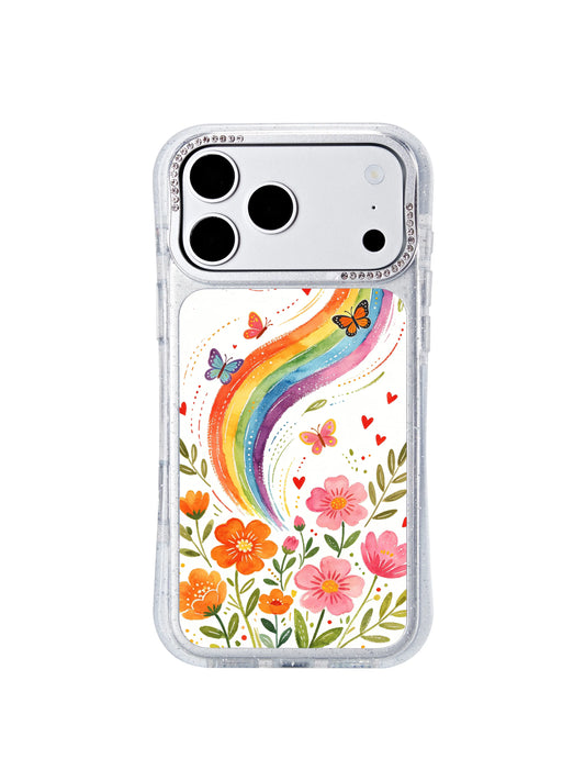 Rainbow Pinwheel Wind Garden Hourglass iPhone 17 Pro Case PhoneCasing for iPhone 17 Pro case