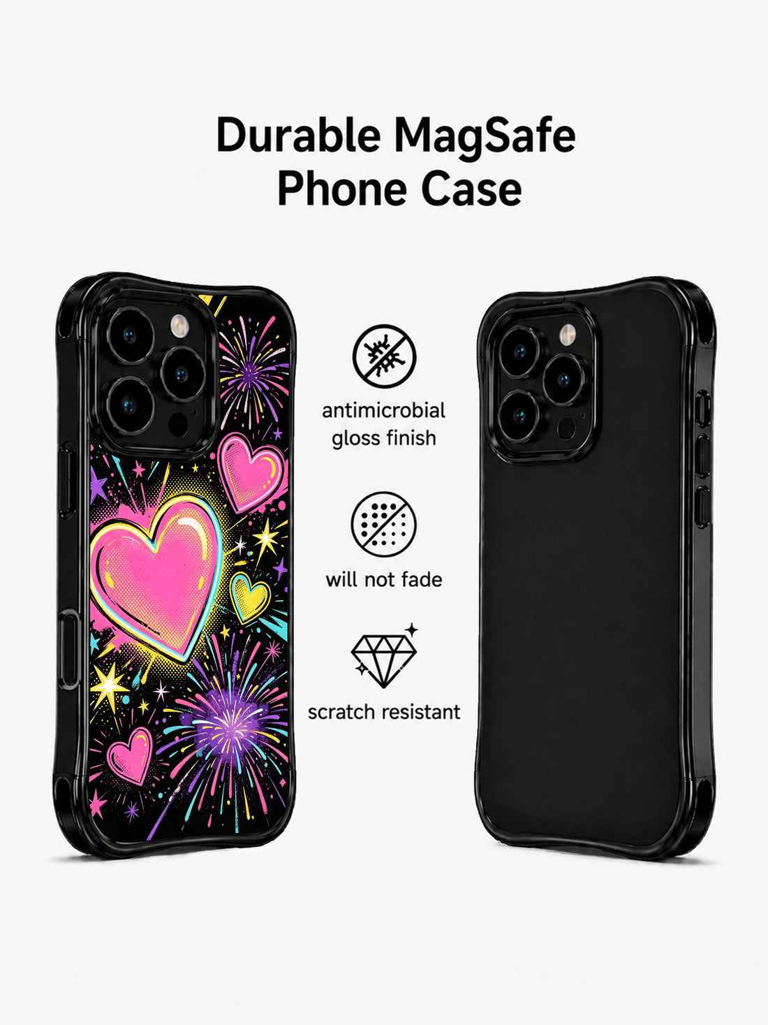 Unique iPhone 13 Pro Max Case gift with party heart style
