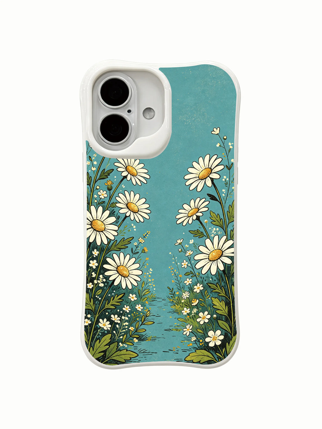 Dreamy floral path aesthetic iPhone 16 Plus Case by PhoneCasing