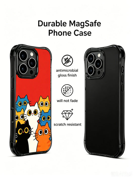 Unique iPhone 16 Pro Max Case Gift With Festive Cat Art by PhoneCasing
