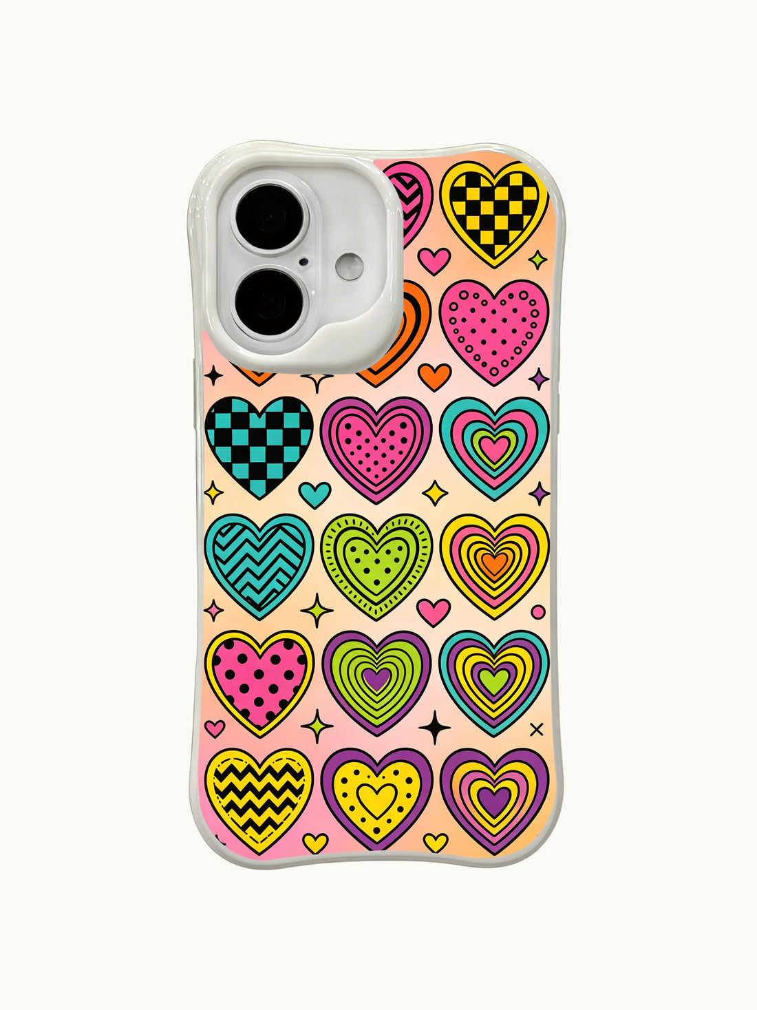 Retro Pop Hearts iPhone 16 Plus MagSafe Case PhoneCasing for iPhone 16 Plus case