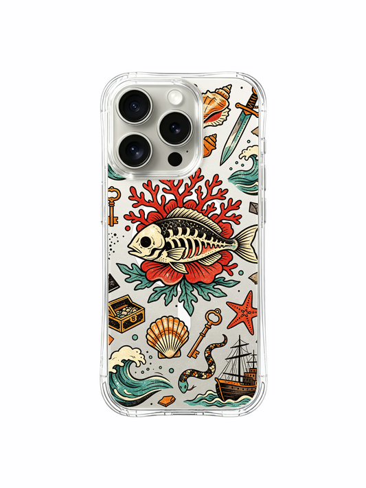 Garden Vintage Nautical Old School iPhone 15 Pro MagSafe Case PhoneCasing for iPhone 15 Pro case