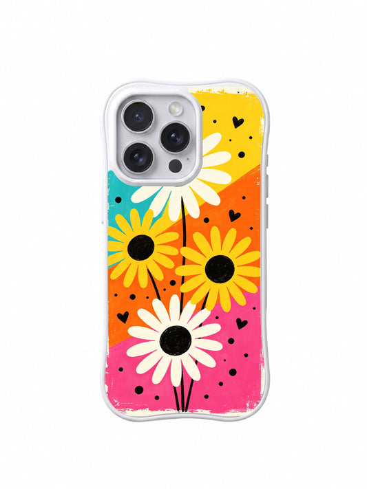 iPhone 16 Pro Cases cover image for Which iPhone 16 Pro Case Fits a Ruby Daze Aesthetic?: Candy Riot Daisies Wavy
