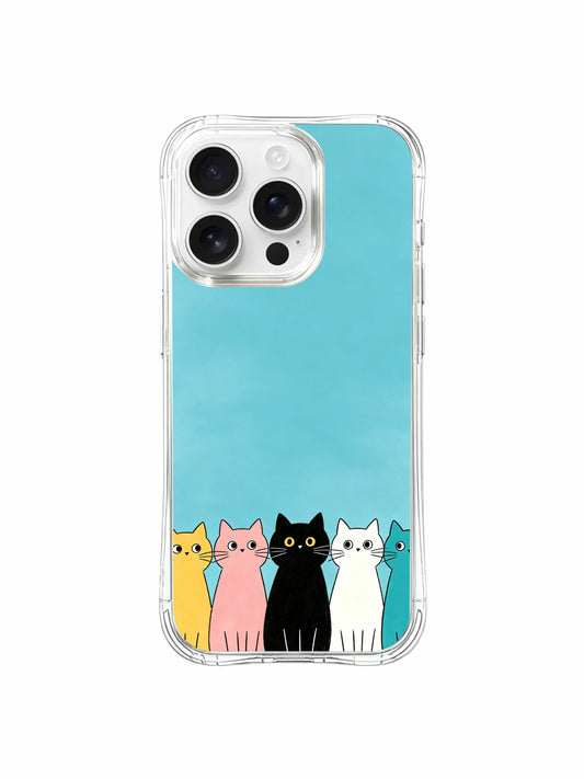 Unique iPhone 16 Pro Max Case gift with peaceful saltwater blue kitten artwork