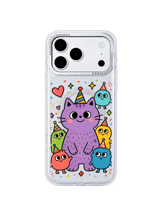 Unique iPhone 17 Pro Max Case Gift with Cat Monster Art