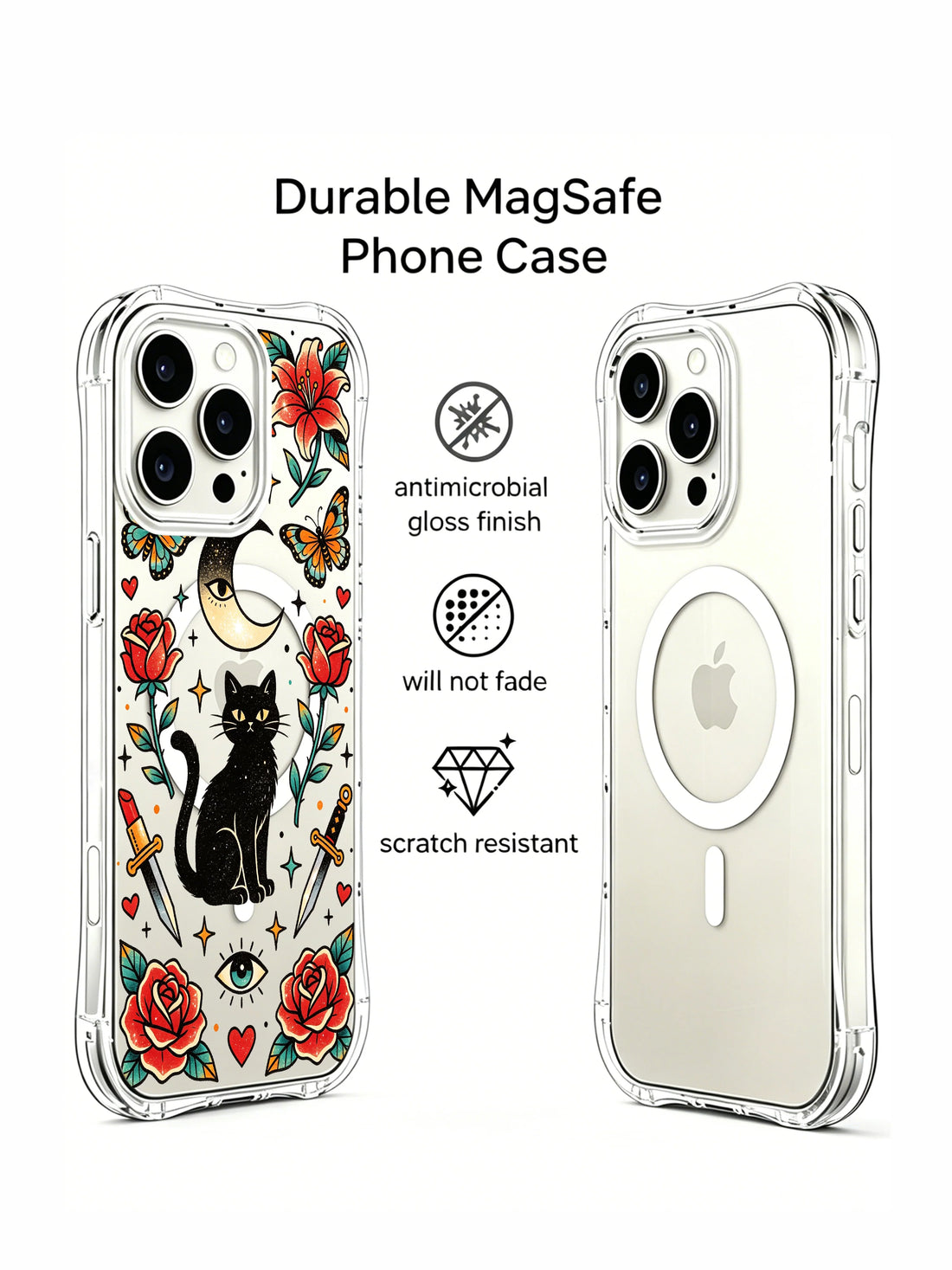 Cute iPhone 15 Pro Case With Lunar Art by PhoneCasing