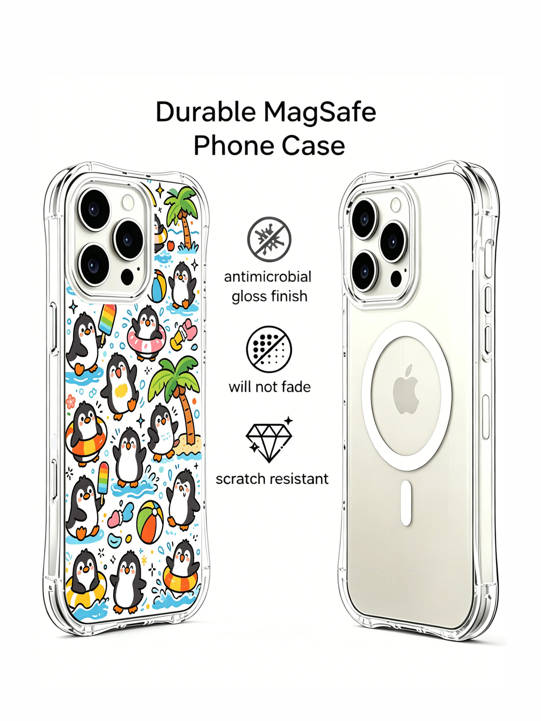 Unique iPhone 16 Pro Case Gift With Sunny Penguin Style by PhoneCasing