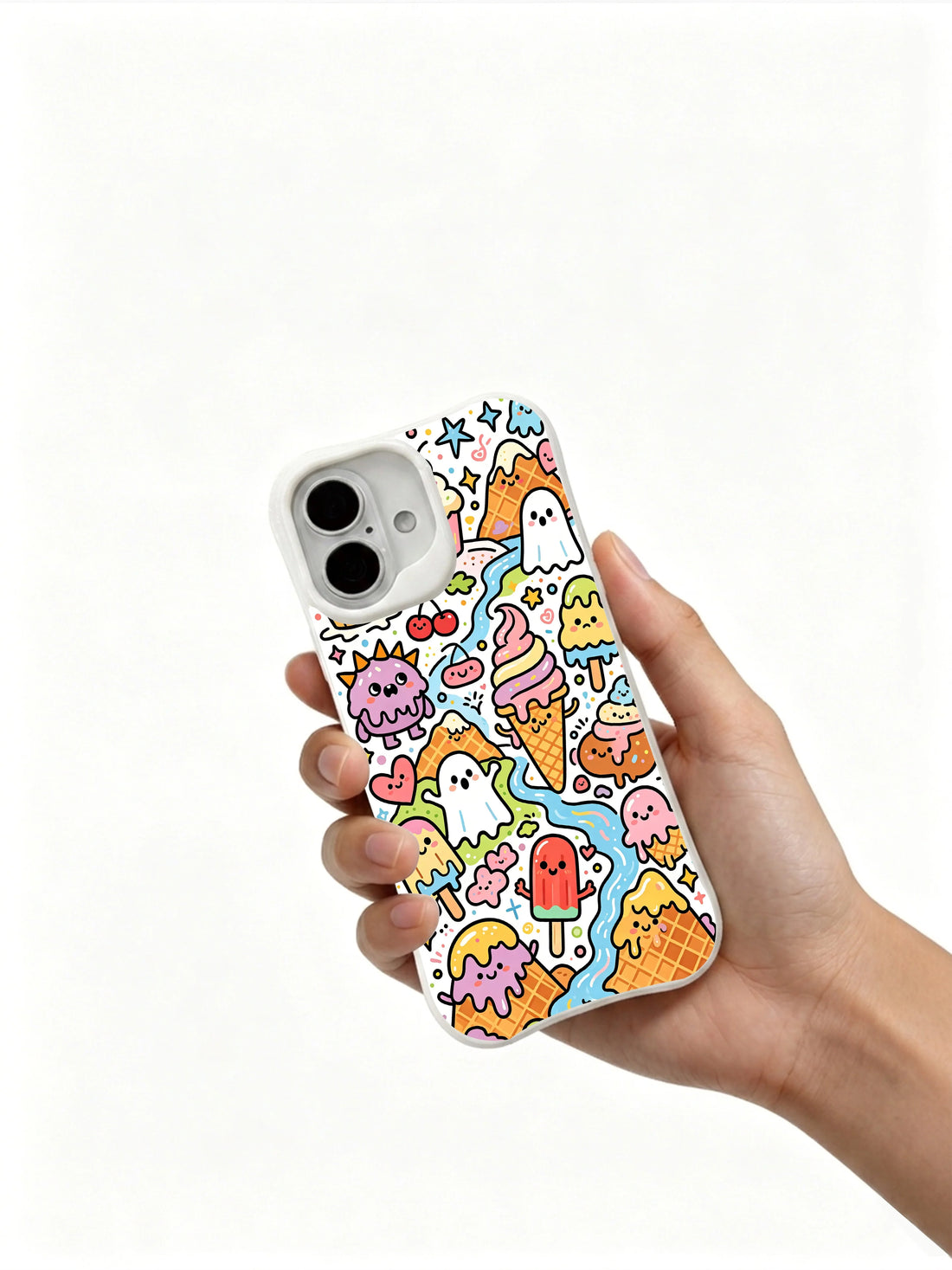 Artistic iPhone 16 Plus Case With Cartoon Dessert Style by PhoneCasing