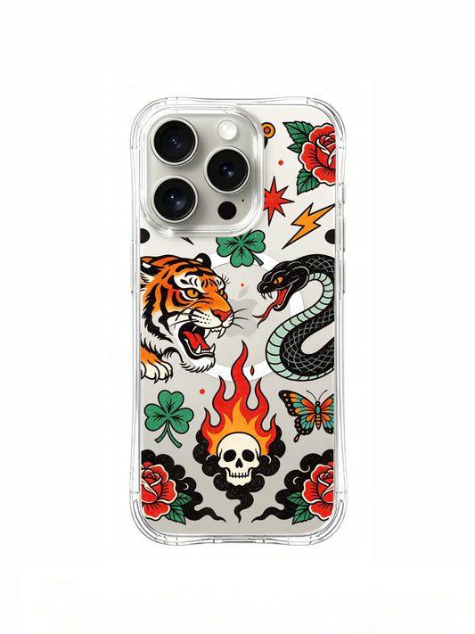 iPhone 15 Pro Cases cover image for Which iPhone 15 Pro Case Fits a Celestial Dreamy Aesthetic?: MagSafe Tiger Serpent Duel