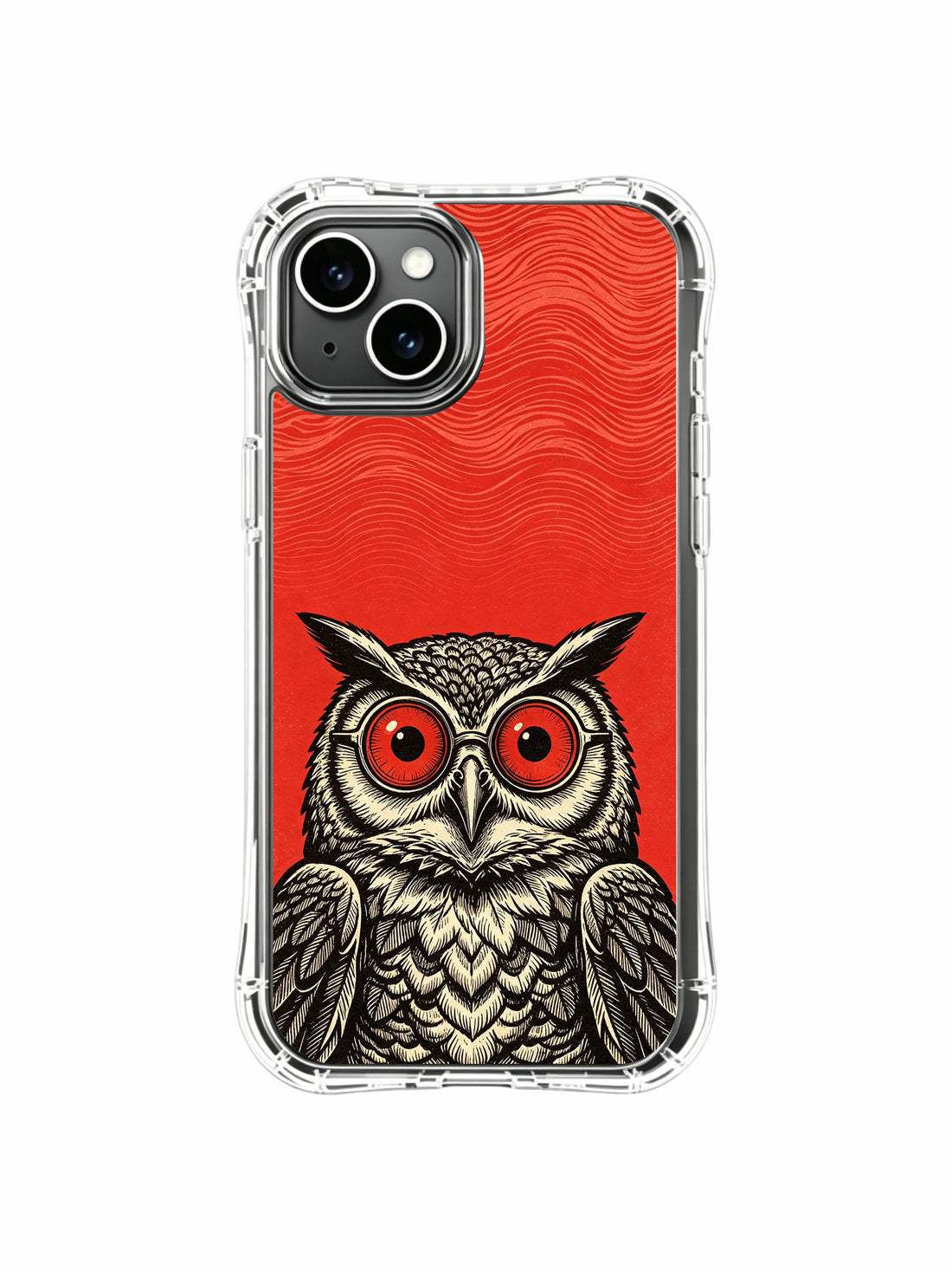 Aesthetic iPhone 13 Case with underground dreamscape owl artwork