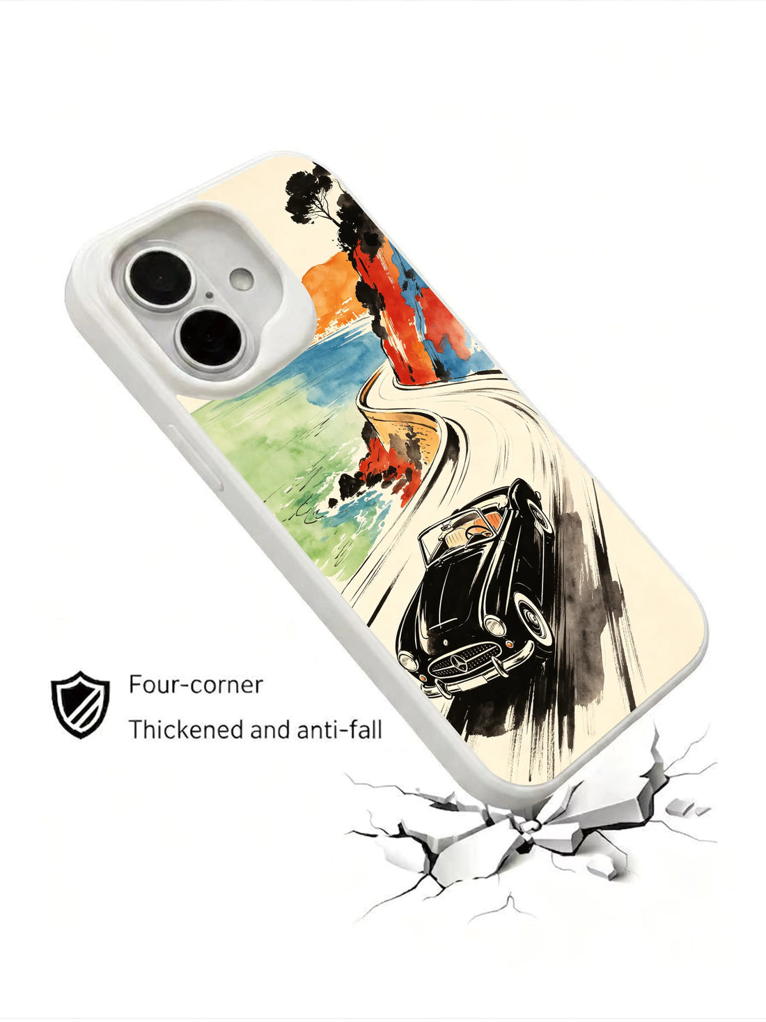 Artistic iPhone 16 Case With Glide Energy by PhoneCasing