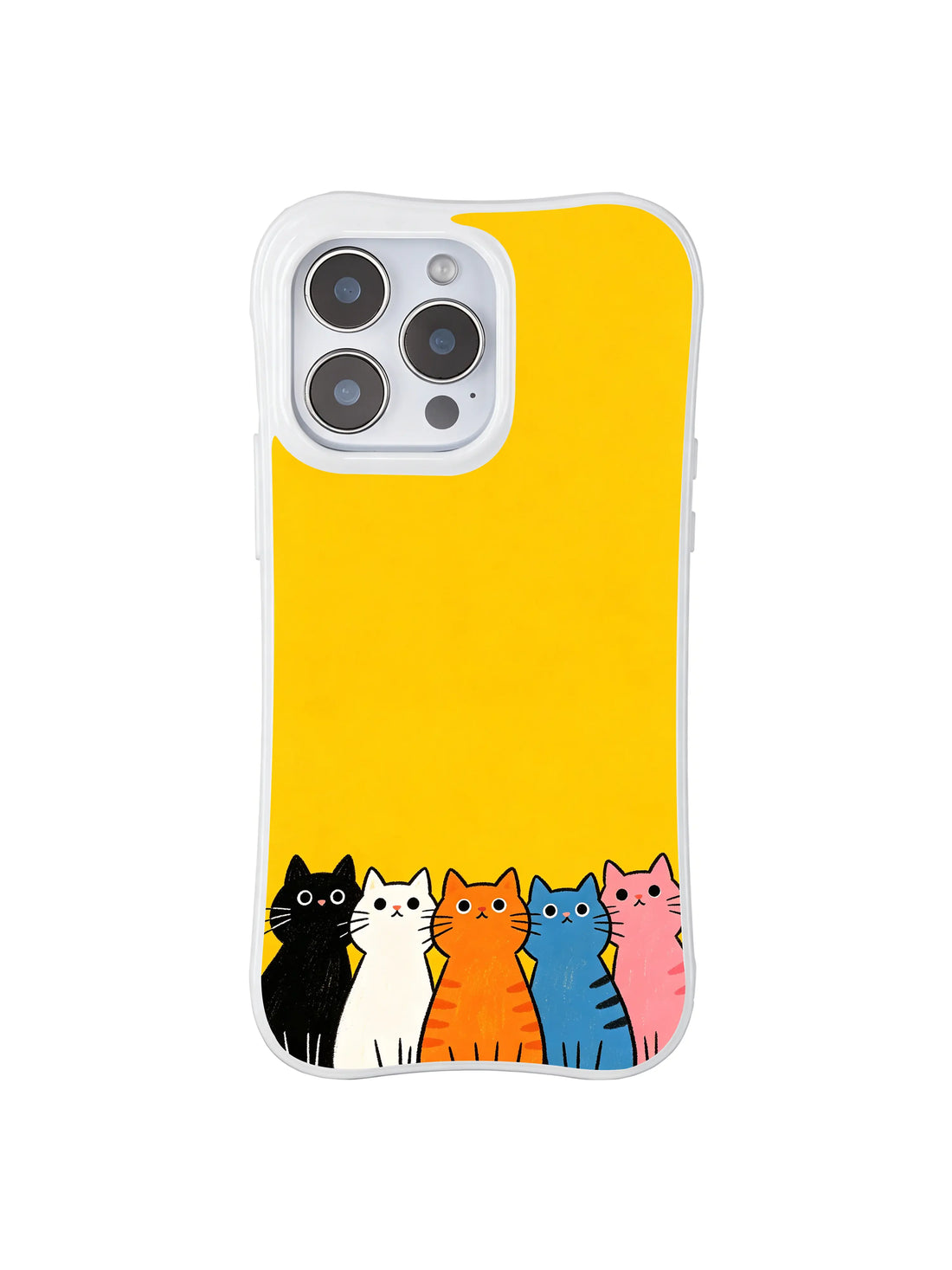 Yellow Sky Cat iPhone 16 Pro Max Case With Feline Art