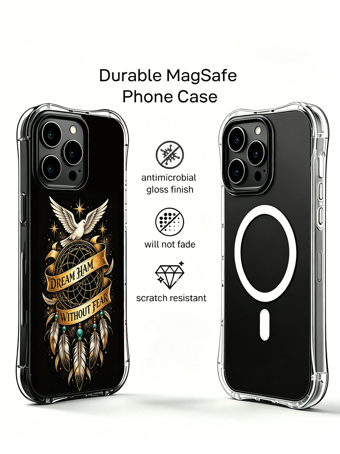 Desert totem iPhone 14 Case with dream flight artwork