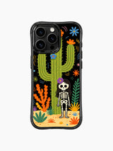 Skeleton Girl & Blooming Cactus iPhone 16 Pro Max MagSafe Case - Aesthetic