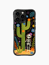 Skeleton Girl & Blooming Cactus iPhone 16 Pro Max MagSafe Case - Aesthetic