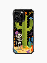 Skeleton Girl & Blooming Cactus iPhone 16 Pro Max MagSafe Case - Aesthetic
