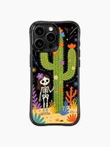 Skeleton Girl & Blooming Cactus iPhone 16 Pro Max MagSafe Case - Aesthetic