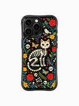 Day of the Dead Skeleton Cat iPhone 16 Pro Max MagSafe Case - Aesthetic