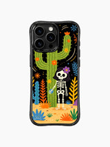 Skeleton Girl & Blooming Cactus iPhone 16 Pro Max MagSafe Case - Aesthetic