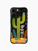Skeleton Girl & Blooming Cactus iPhone 16 Pro Max MagSafe Case - Aesthetic