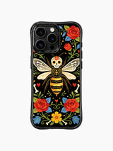Day of the Dead Skeleton iPhone 16 Pro Max MagSafe Case - Aesthetic Floral