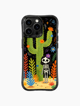 Skeleton Girl & Blooming Cactus iPhone 16 Pro Max MagSafe Case - Aesthetic