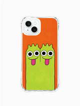 Conjoined Twins Gaze Art iPhone 15 Plus Case - Aesthetic PhoneCasing